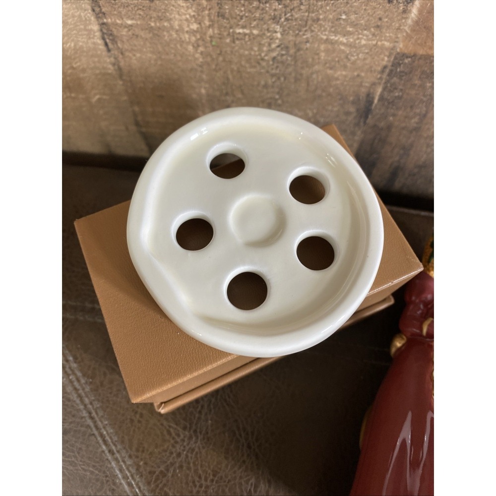 Claire Burke‎ Ceramic Incense Burner Christmas Pioneer Woman Prairie 6" Vtg 1999 - Picture 8 of 15
